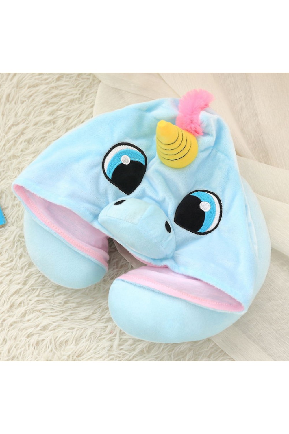 Unicorn Kigurumi Travel Neck Pillow - 4kigurumi.com