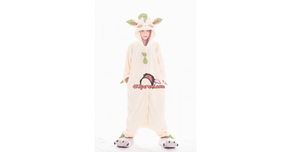 Women Onesie Pajama - Leafeon Derivative Hooded Onesie Homewear Kigurumi  Sleepwear