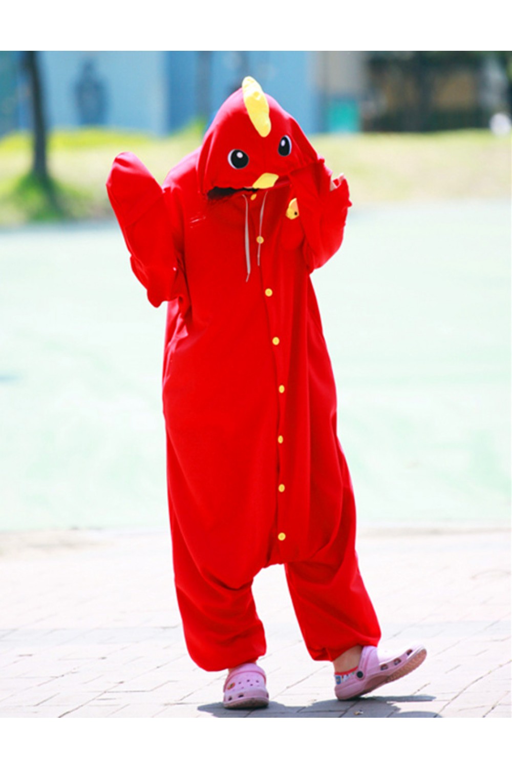 Red Chicken Onesie Animal Costumes - 4kigurumi.com