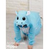 Blue Hippo Onesie Animal Costumes Kigurumi Pajamas