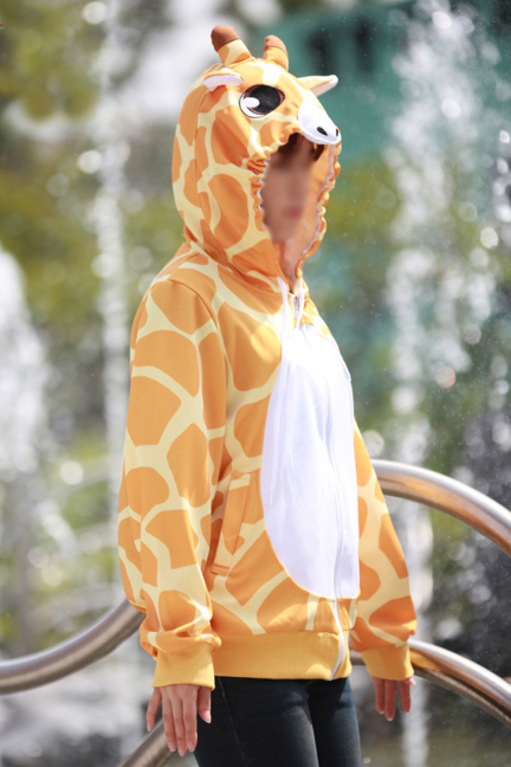 Giraffe Kigurumi LS Hoodie - 4kigurumi.com