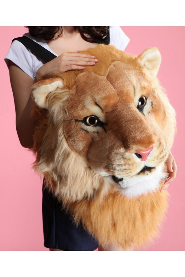 lion plush backpack