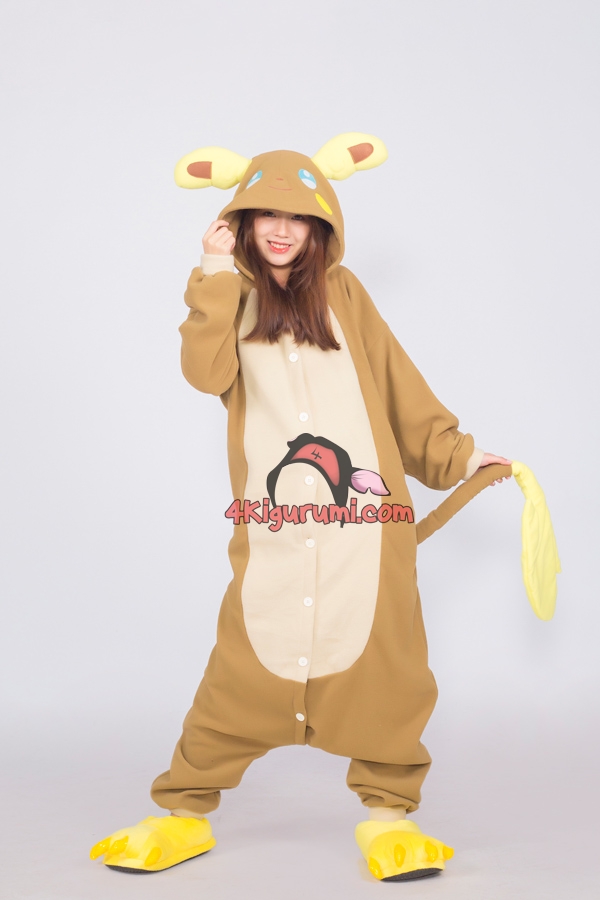 Alolan Raichu Kigurumi Pokemon Costumes 4kigurumicom