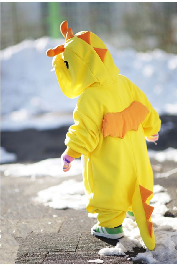 Yellow Dragon Baby Animal Onesie - 4kigurumi.com