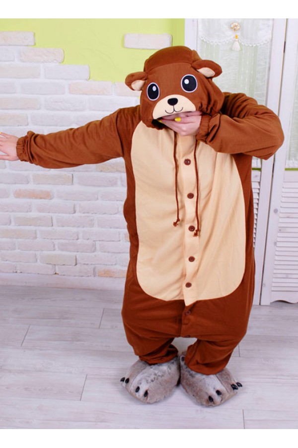 plush bear onesie