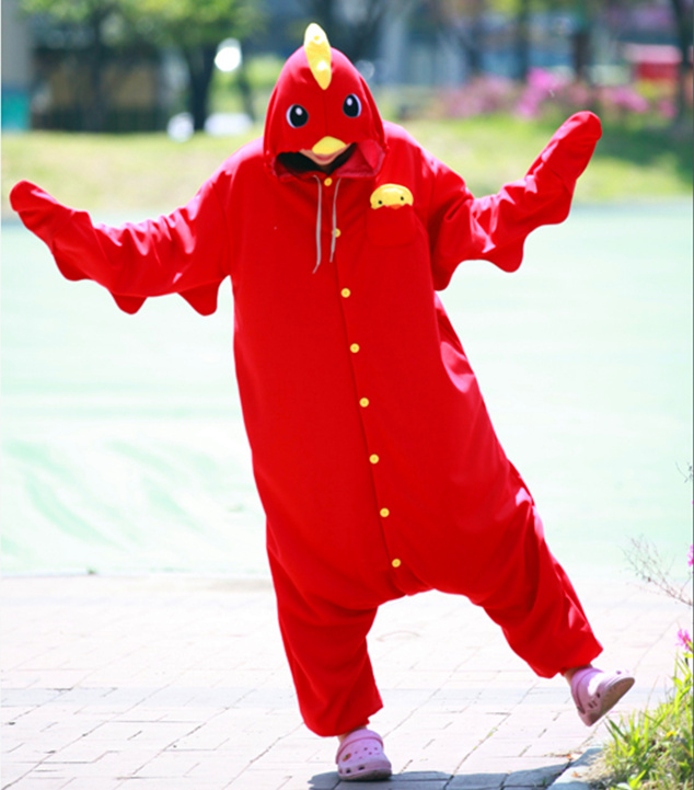 Red Chicken Onesie Animal Costumes - 4kigurumi.com