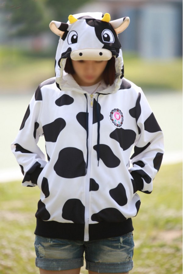 cow print sweatshirt