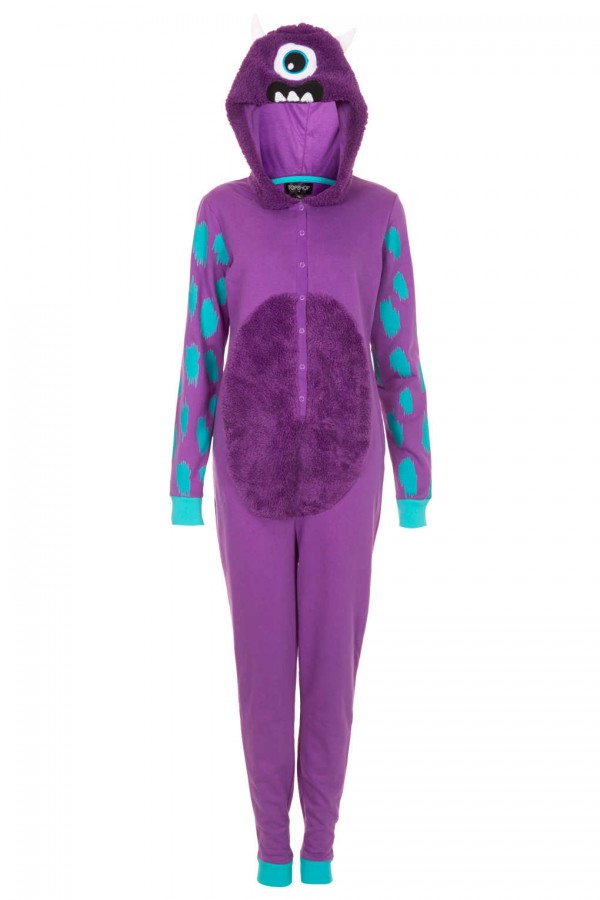 One-Eyed Monster Purple Onesie - 4kigurumi.com